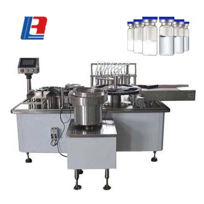 China New chemicals advanced 4 heads round flat eliquid vials filling capping machine for sale