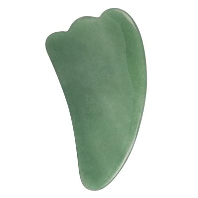 China Dong Ling Eco-friendly Natural Jade Stone Gua Sha Guasha Tip Massage Scraping Tool For Face for sale