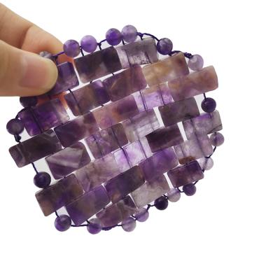 China New Face Design Around Shaped Purple Amethyst Jade Eye Sleeping Mask Ice Eye Mask for sale