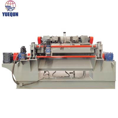 China Automatic Plant Adjust Knife Seaming 4 FT Spindle Least Peeling Machine For Making Plywood for sale