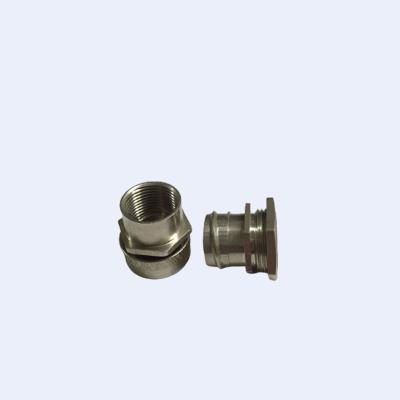 China Brass Finish  Female Flexible Conduit Adaptor 20mm 25mm Nickle Plated for sale