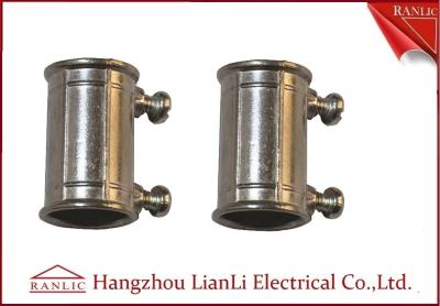 China Aluminum EMT Conduit Fittings 4 EMT Coupling 1/2 EMT Connectors , Polishing FInish for sale