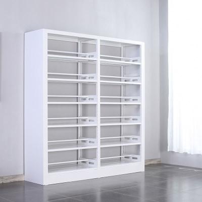 China Firmness Metal Used Bookcase Storage Shelves Steel Bookcase For Sale Book Shelves With Firm Column for sale