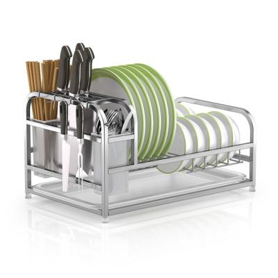 China 304 Stainless Steel Kitchen Modern Unique Spoon Storage Bowl Cups Over Sink Dish Drying Rack Rack Shelf for sale