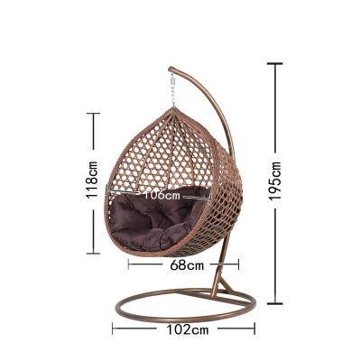 China Modern Metal Egg Hanging Swing Chair Patio Swings Hanging Door Chair Egg Chair Hanging for sale