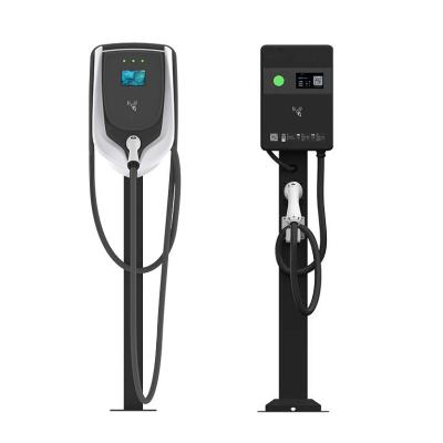 China Surge protection 32A J1772 10a UK ev portable charger design ev wallbox new 3 phase IP55 for sale