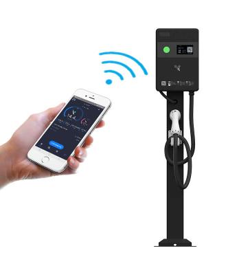 China Charging Electric Car Charging IEC CE Type 1 - 2 7kw 11kw Home Load Balancing Protect Smart EV Charger Wallbox Wall Mount EV Charger for sale