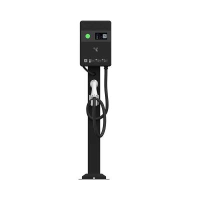 China China 2022 Type EV Fast Charger 7KW 22Kw AC Floor Mounted Wireless Charging New Surge Protection Station for sale