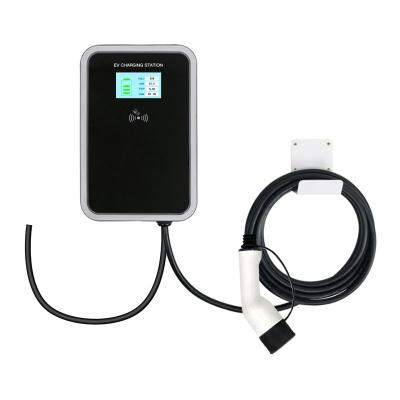 China WIFI 32A EVSE Wallbox EV Car Charger Electric Vehicle Charging Station Wall Mounted Type - 2 Cable Home Car Charging Station NS-ACW07 for sale