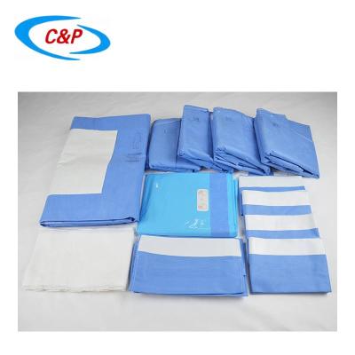 China Anterior Side Water Absorbent Factory Supply Disposable Surgical Craniotomy Drape Sheet Pack With Brain Neurosurgery Pouch for sale