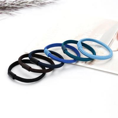 China 100Pcs European and American Multi Color IPS Style Winter Hair Ties Set No Metal Hair Bands Baby Ponytail Elastic Colorful Holder for sale