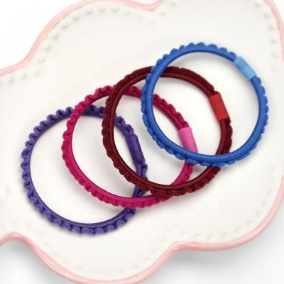 China Colorful Cute Statistical Institute Korea Daliy Life Girl Hair Decoration Elastic No Crease Thin Little Girl Hair Ties Ponytail Holder Hair Accessories For Women for sale