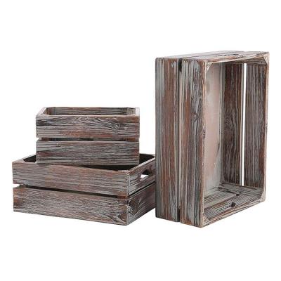 China Eco-Friendly Wholesale High Quality Cheap Wooden Box Fruit Vegetables Decorative Crates Custom Rustic for sale