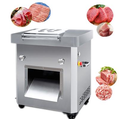 China Fashionable Hotels Meat Cutter Bone Saw Automatic Meat Cutter Slicing Meat Cube Cutter Machine for sale