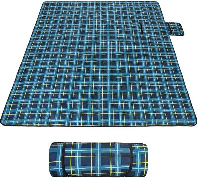 China Fleece Fabric+Sponge+PEVA Outdoor Picnic Mat Extra Large for Beach, Park, Outdoors, Free Sand Beach Blanket for 2-6 for sale