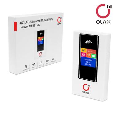 China Pocket Wifi Router Olax MF981VS 2100mAh 4G Wifi Router With Sim Card Slot Pocket Wifi Router for sale