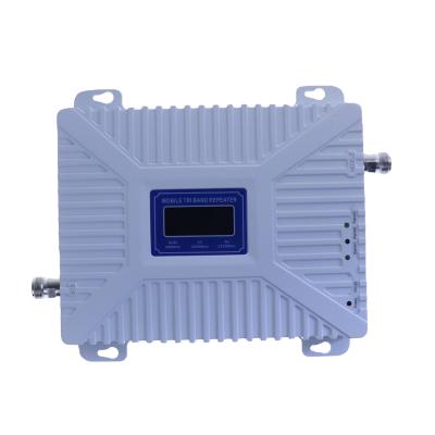 Chine Propulseur élevé de signal de téléphone portable de bande de l'amplificateur 2G/3G/4G de la puissance 70db de prix usine du propulseur 900/1800/2100mhz de signal tri à vendre