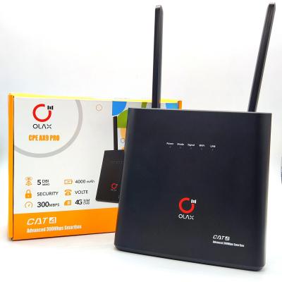 Китай OLAX AX9 PRO 300mbps Wifi Wireless Router 4G 5G Lte CPE Wifi Router Modem With Sim Card Slot продается