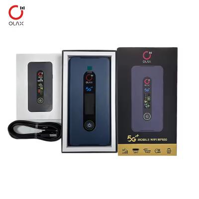 China OLAX Mf650 5000Mah Alta Capacidade Hotspot Móvel 4G 5G Roteador Wifi Mifis Móvel 5G Wifi6 Wireless Pocket Wifi Roteadores à venda