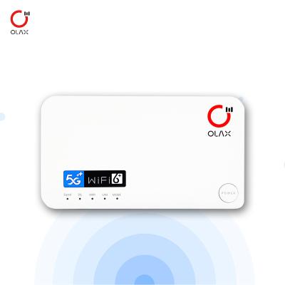 China OLAX G5010 Bypass 5G Modem Indoor CPE Rauter Mobile WiFi6 Wireless Hotspot 5G Gaming Wifi Router With Sim Card Slot for sale