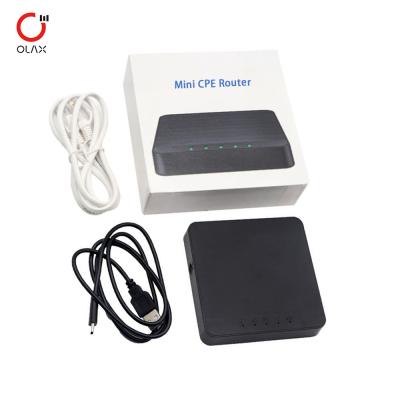 China OLAX High Speed Mini 4G LTE CPE Router 300Mbps LAN WAN port VPN Firewall QoS WPA2 Encryption 2.4G Wi-Fi wireless router for sale