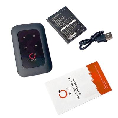 China Olax Zwart Onvergrendeld Mini Lte Modem Draadloos Kleine grootte Mobile Pocket Wifi Hotspot Sim 4g Outdoor 2.4G voor thuis en buiten gebruik Te koop