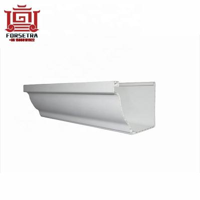 China Hot Sale K Style PVC Rain Gutter Square Low Price Rainwater Drainage Sale White Color Rain Resistant For Roofing for sale