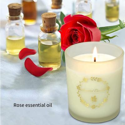 China Wholesale Customized Eco-friendly Aromatherapy Scent Scented Glass Candles Soy Wax Home Decoration Luxury Scented Candle for sale