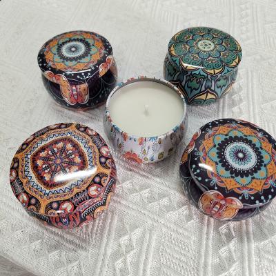 China Scented Parties Multicolor Aromatherapy Tending Bulk High Scented Candles Tin for sale