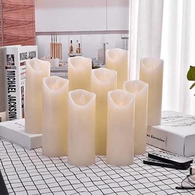 China Factory wholesale luxury moving wick flameless candle flameless led candle light 9 packs for sale