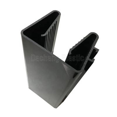 China Modern Black ABS Plastic Extrusion Profile For Armrest for sale