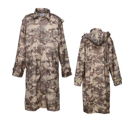 China 100% Waterproof Camouflage Print Raincoat For Outdoor Hiking for sale