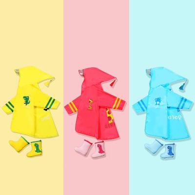 China 100% Child Hood 100% Rain Wear Fashion Children Cute Cartoon Waterproof Raincoat for sale