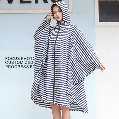 China New Fashion 100% Reusable Printing Rain Raincoat Raincoat Poncho Cape For Young Adult Lady Men for sale