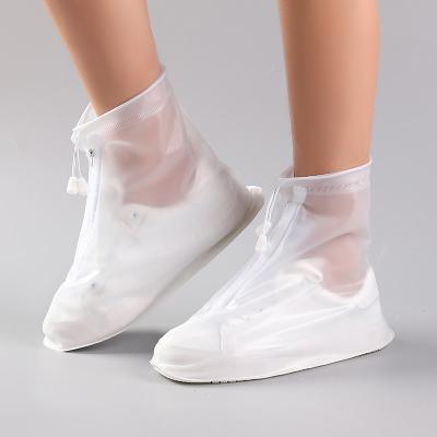 China Fashion Trend Unisex Improved Thicker Waterproof Protector Silica Gel PVC Silicon Rain Shoe Cover for sale