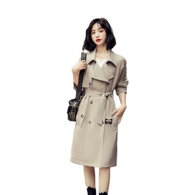 China 2021 Fall New Style Korean Women's Reversible Loose Mid Length Anorak Coat for sale