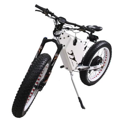 China Electric bicycle 72V 5000w, 26 inch ebike steel fat tire e snow bike with 26*4.5 fat tire for sale