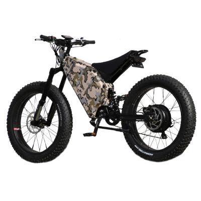 China Steel Powerful Fat Tire Fat Bike 5000w Electric Bike ebike Mountain Bike for sale