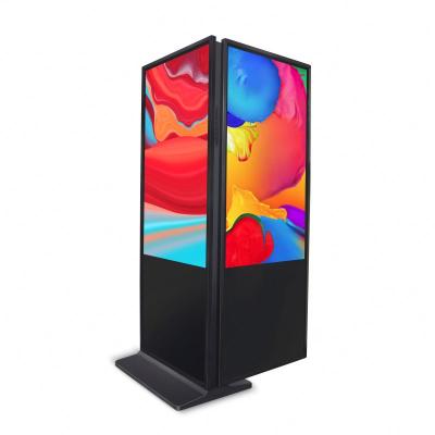 China Over 10 years 43 inch double sided free wifi android floor standing esterno player signage player display totem android digital digital for sale