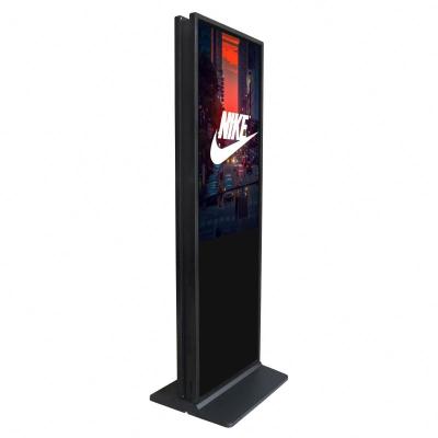 China Over 10 Years 55 Inch Double Sided Digital Indoor Freestanding Advertising Signage Digital Wheel Totem for sale