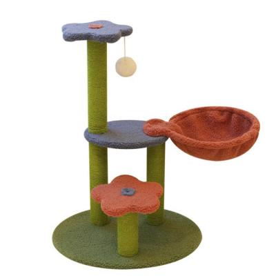 China Viable Luxury Cat Toys Pet Condo Tower Cat Climbing Tree House Pet Supplies for sale