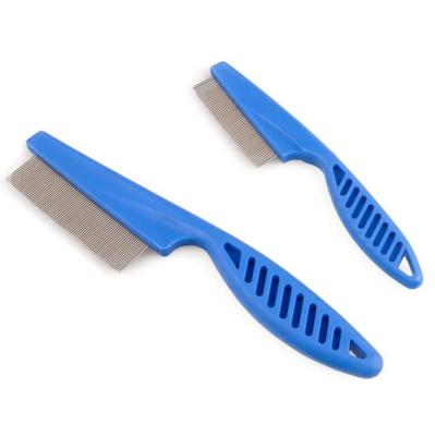 China Viable Flea Comb Pet Hair Comb Dog Grooming Tool Tear Stain Remover for Cats Dogs for sale