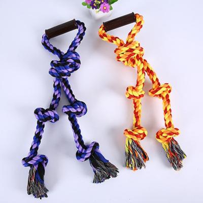 China Custom Stocked Knot Durable Pet Dog Chew Toys Pet Chew Toy Rope Pet Toy for sale