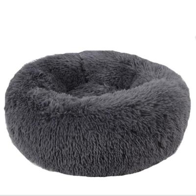 China Comfortable Travel Dog Bed Donut Cuddler Round Dog Bed Ultra Soft Washable Dog and Cat Cushion Bed for sale