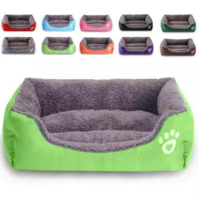 China Travel Pet Bed Machine Soft Durable Heating Washable Dog Beds with Non-slip Bottom and Reinforced Edges for sale