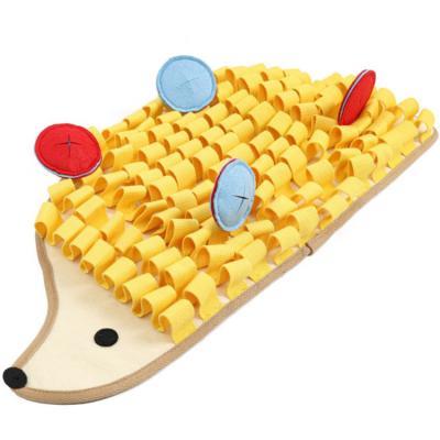 China Travel Chew Nose Mat For Training Dogs , Hedgehog Design Nose Mat Dog Feeding Mat for sale