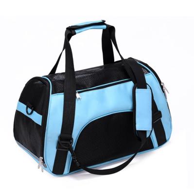 China OEM Durable Four-Dimensional Breathable Grid Pet Bag Handbag Cats And Dogs Travel Bag for sale