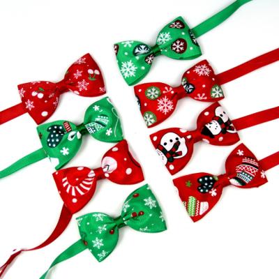 China 8 Pack Small Viable Cheap Pet Adjustable Bow Tie For Puppy Cat Festival Collar for sale