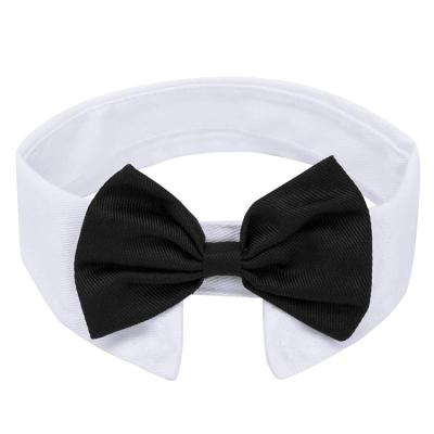 China Viable Wholesale Handcrafted Adjustable Formal Pet Bowtie Collar Neck Tie for Dogs and Cats for sale