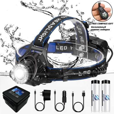 China USB Charging 2023 Zoomable 18650 Battery New High Power Zoomable 18650 Battery Usb Rechargeable Linternas De Cabeza Head Camp Lamp Waterproof Headlamp for sale